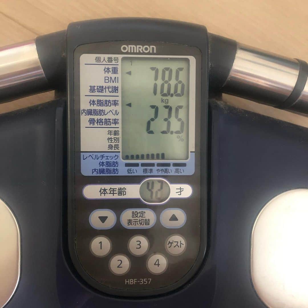 のインスタグラム：「一歳若返った。 最近外食多いからまた、頑張り直しやな」