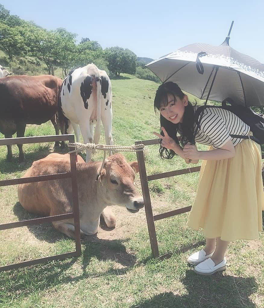 関明日香さんのインスタグラム写真 - (関明日香Instagram)「. . お気に入りの一枚💕 . 和歌山県海南市 黒沢牧場✨✨ . 牛乳が美味し過ぎた🐮 アイスも美味し過ぎた❤️ また、ゆっくり来たいなぁ〜  #和歌山県海南市 #黒沢牧場  #テレビ和歌山 #プレミア和歌山」6月2日 12時42分 - asuka2586