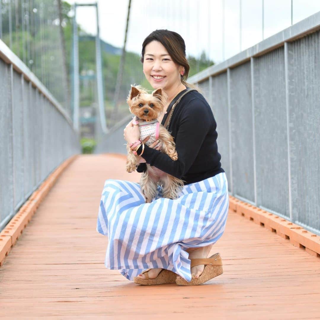 のインスタグラム：「Mother and daughter  #yorkie #yorkshireterrier #ヨーキー #ヨークシャテリア #katespade #ケイトスペード #ラブインスペード #loveinspades」