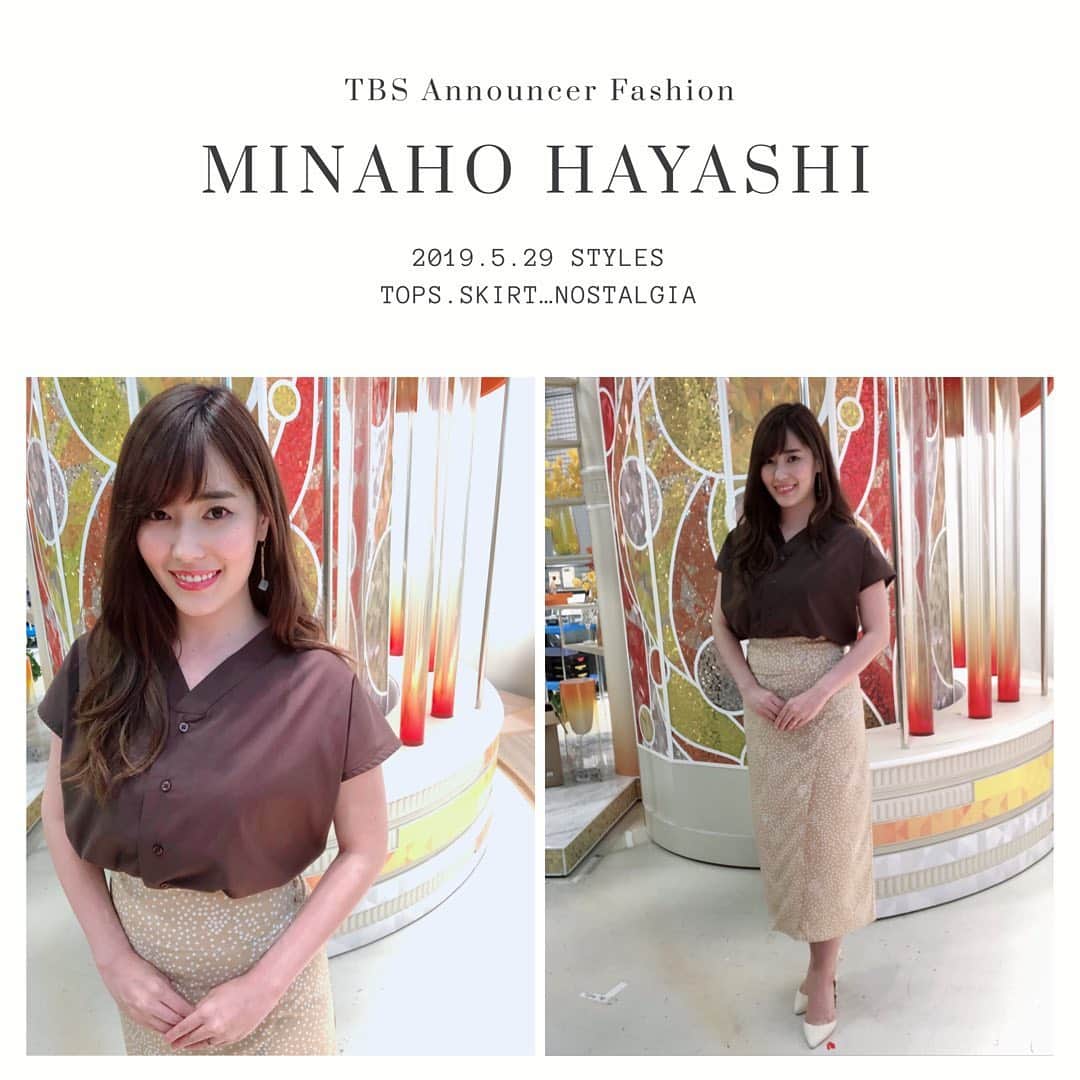 TBSアナウンサー公式さんのインスタグラム写真 - (TBSアナウンサー公式Instagram)「👗 MINAHO HAYASHI Outfit Of This Week✨  tops.skirt…nostalgia  #tbsannouncersfashion #fashion #林みなほ #vol6 #Spring #outfitofthisweek #ootw #ootd #ひるおび #20190529 #OA」6月2日 16時55分 - tbs_annogram