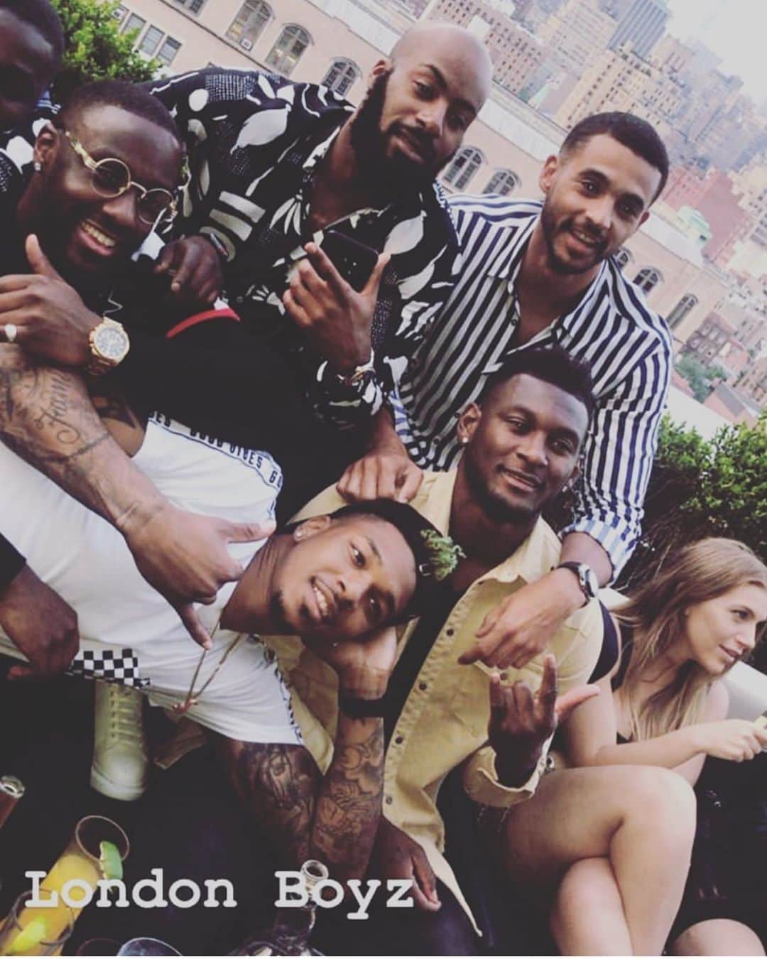 ジャマル・ブラックマンのインスタグラム：「London boys in New York 🗽🙌🏾😜」