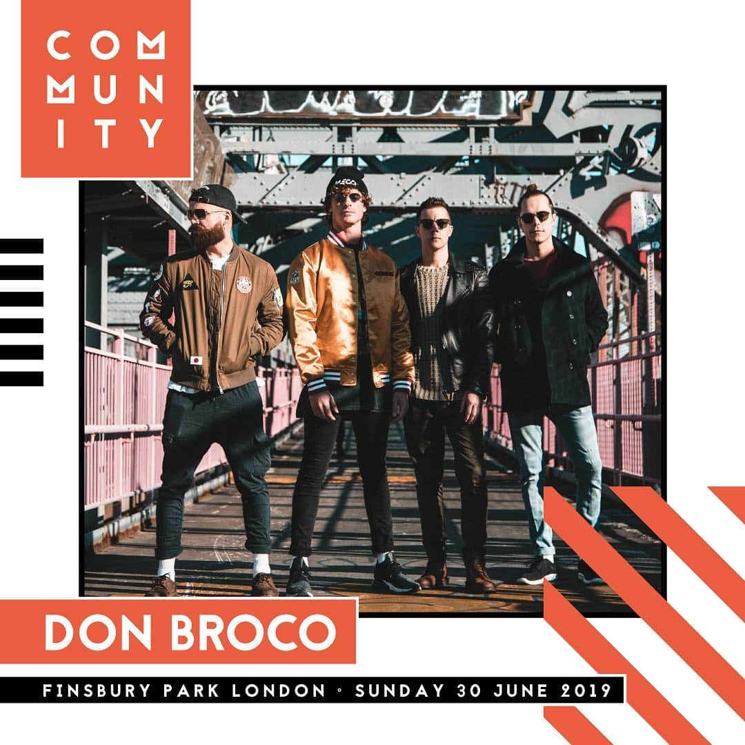 Don Brocoさんのインスタグラム写真 - (Don BrocoInstagram)「Bloody scorcher this weekend let’s get this summer crackin 😎😎😎 4 weeks today we play our only fest in London see u there!!!! @communityldn」6月3日 3時46分 - donbroco