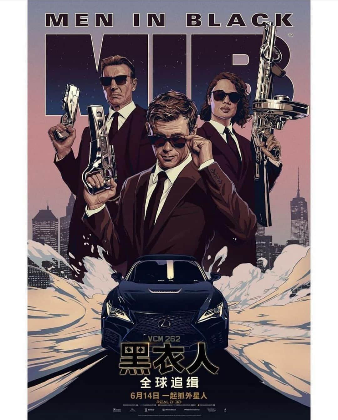 クリス・ヘムズワースさんのインスタグラム写真 - (クリス・ヘムズワースInstagram)「MIB international posters @meninblack」6月3日 3時54分 - chrishemsworth