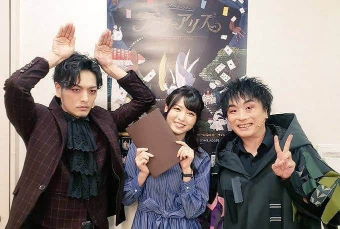 久保田悠来さんのインスタグラム写真 - (久保田悠来Instagram)「リーディングシアター『ダークアリス』ご来場本当にありす。 #久保田悠来 #矢島舞美 #関智一 #毛利亘宏 #朗読劇 #ダークアリス #黒うさぎ」6月2日 22時36分 - yuki_kubota.0615