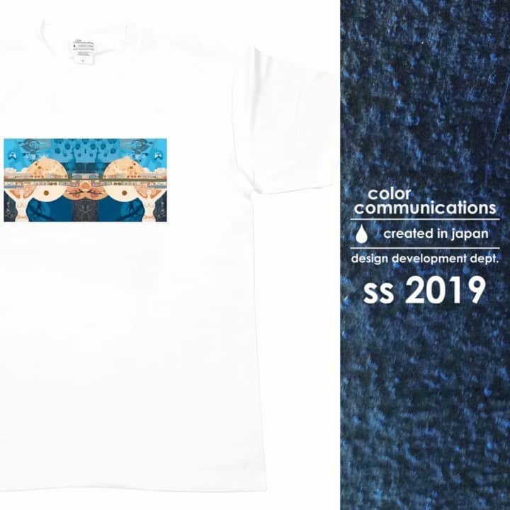 のインスタグラム：「お待たせ致しました。 カラコミ・2019年春夏モデル入荷しました！💧🆕今季もシンプルで着る人を選ばないカラーリングなアイテムばかりです。💁‍♂️取り扱い店舗、またはカラコミショッピングサイトにてお買い求め下さい。今季の取扱い店さんは、 @arktz_skate_bmx @california_street @fatbros_hag @highsoxskateboards @instant_kichijoji @shelterskatekobe ←new! @tps_ogu になります📍いつものようにそんなに在庫は持ってませんので、欲しいカラー/サイズございましたらお早めにどうぞ。よろしくお願いいたします🙏 #colorcommunications #カラーコミュニケーションズ #カラコミ #カラコミ2019年モデル」