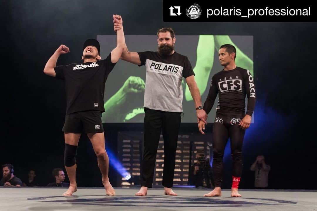 宇野薫のインスタグラム：「勝利することは嬉しい 勝利することは難しい  Thank you POLARIS. I also want to fight with POLARIS.  #polaris10 #polarisprofessional  #caoluno #unodojo #unocaolshowten #onehundredathletic #100athletic #100A  #scramblegi #スクランブル #ワンハンドレッドアスレチック  #宇野薫  #Repost @polaris_professional with @get_repost ・・・ Japanese MMA legend Caol Uno gets the win at Polaris 10! Who would you like to see him up against next?⠀ ⠀ Photo: @yourboysully」
