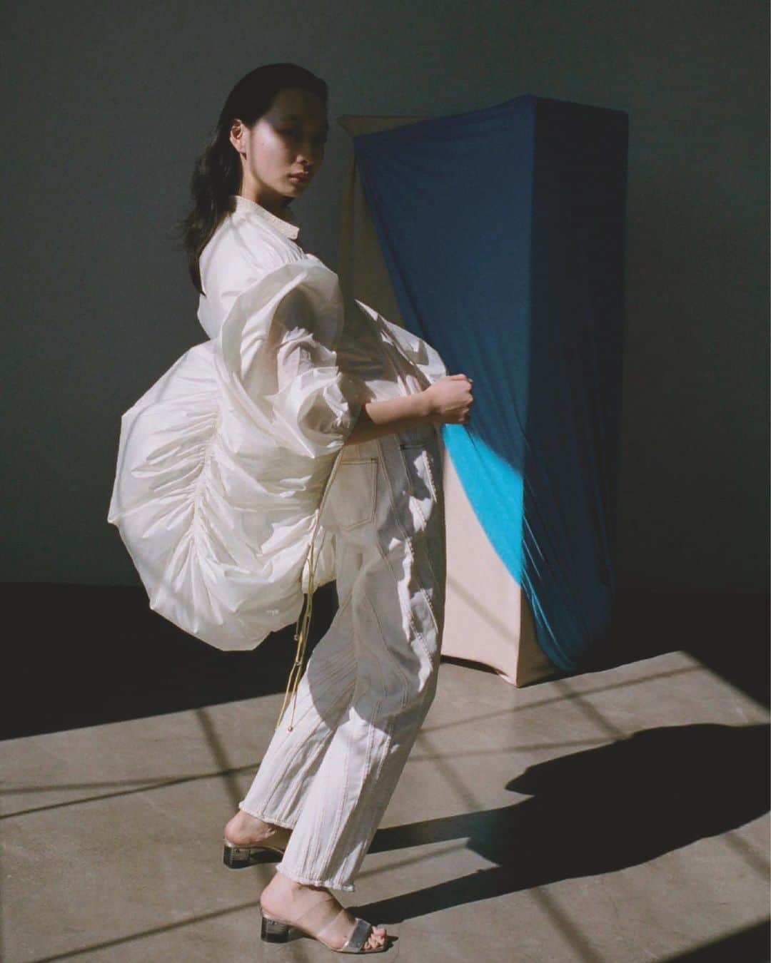 のインスタグラム：「The parachute jacket and the spiral jeans from spring summer 2019 featured in Vogue China, available @netaporter. - - Magazine @voguechina  Photographer @montis.s  Styliste @reginadetails」