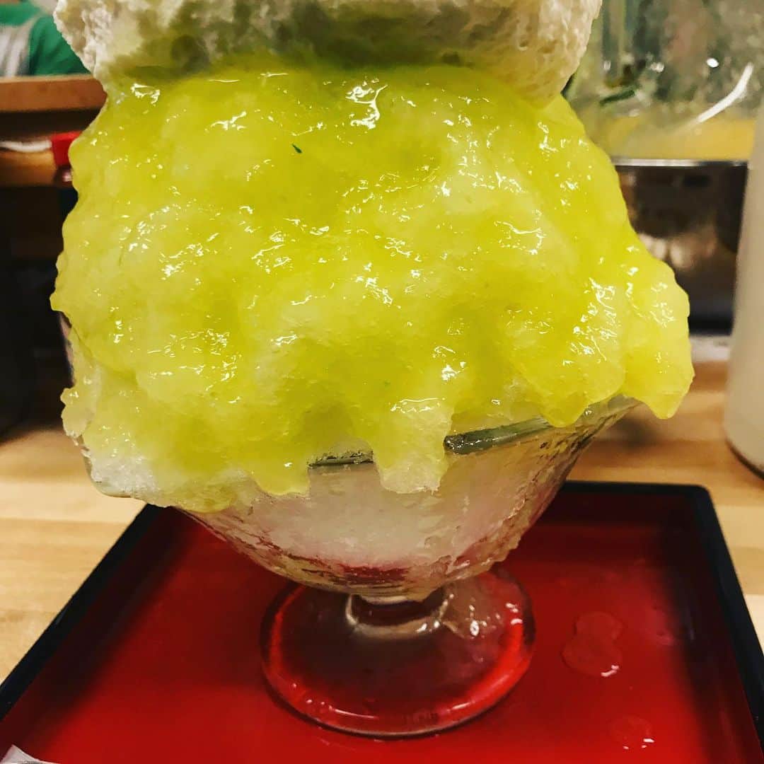 征矢学のインスタグラム：「#w_1 #ワイルド #かき氷 #ひみつ堂 #プロレスラー #SOYATube」