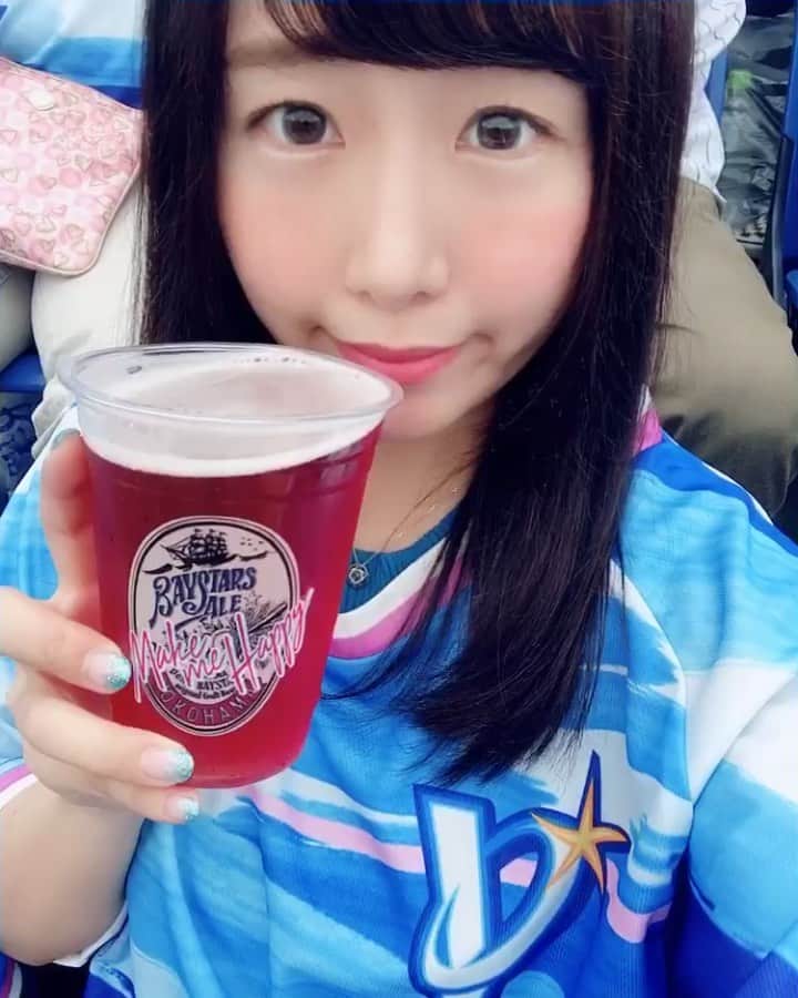 蒼井まやのインスタグラム：「YOKOHAMA GIRLS FESTIVAL 2019にて限定ビールを飲みました🍻 #ygf2019 #ガルフェス #baystars #あおまやぐびぐび部 #10秒グラビア #グラドル自画撮り部 #水着 #ビキニ #お尻 #桃尻 #谷間 #むちむち #わがままボディ #エロかわ #野球 #baseball #japan #japanesegirl #asiangirls #asian #asianbeauty #bikini #bikinimodel #bikinigirl #gravure」