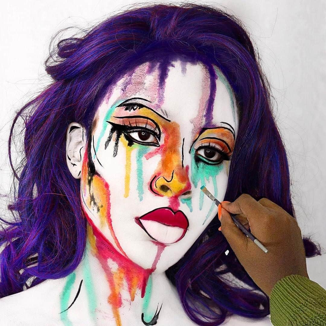 NYX Cosmeticsさんのインスタグラム写真 - (NYX CosmeticsInstagram)「@cakefacerj uses our Can't Stop Won't Stop Foundation as the perfect base for this watercolor-inspired masterpiece 🌈🎨 || #nyxcosmetics #nyxprofessionalmakeup #crueltyfreebeauty #proudartistryforall」6月3日 2時00分 - nyxcosmetics