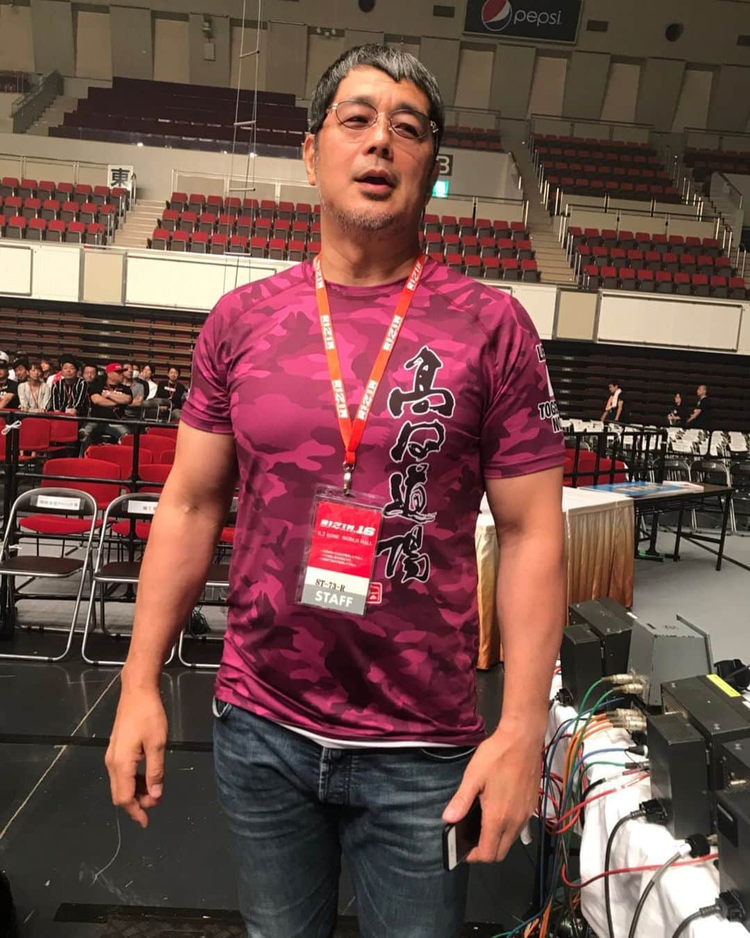 高田延彦さんのインスタグラム写真 - (高田延彦Instagram)「どう⁉️私が企画した道場新作Ｔシャツ👚  #髙田道場  #道場ニューＴシャツ」6月3日 12時19分 - takada_nobuhiko