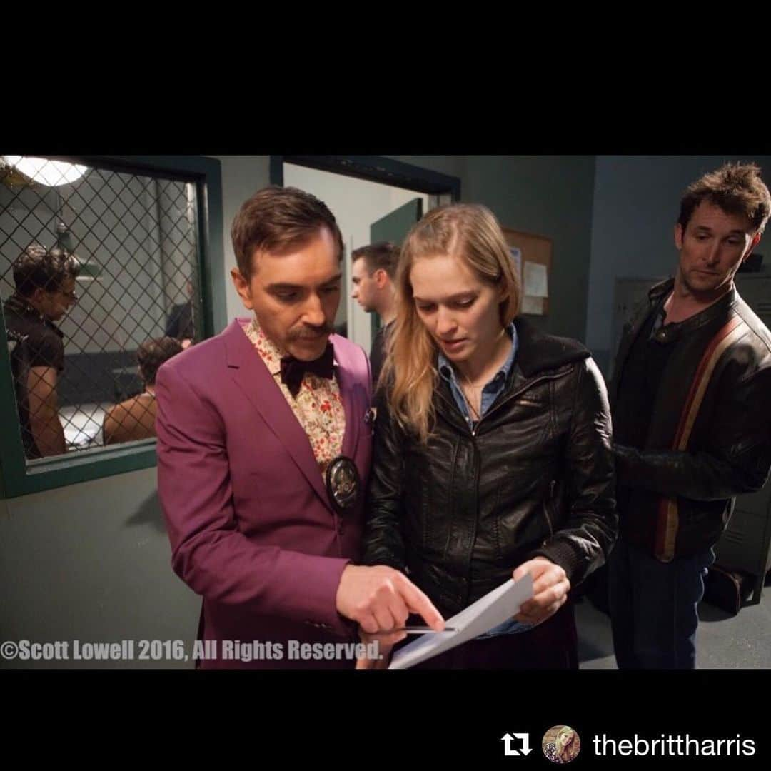 スコット・ローウェルさんのインスタグラム写真 - (スコット・ローウェルInstagram)「Could not have made @adoptableseries without the support of @thebrittharris!! Not only did she allow herself to be #metooed by #noahwyle (in character) but she also assisted producers @corinnemarrinan & @jeffrosenthal keeping things running smoothly on multiple days & let me know everything was okay when my anxiety got too high! Thanks, Britt!! #Repost @thebrittharris ・・・ Look at how important I am! I am being SO IMPORTANT with two super important Hollywood Stars!! LULZ. But for REAL you guys, I need to shout out a HUGE congratulations to @adoptableseries for finding a home at @bingenetworks! Now you can watch this incredible series on the biggest HD screen you can find!! This show is so incredibly special, my dear friend @scolo222 has put his whole heart and soul into this project and there is not another show like it on the air. Besides the famous Scott Lowell, the show features the incredible talents of Noah Wiley, Jim O’Heir, Sharon Gless, Emily Swallow, Linda Park, Eddie Jemison, and many many others. Oh and yours truly who is a PA both on and off screen. Cause art imitates life imitates life imitates art. CONGRATS TEAM! 🎉」6月3日 4時28分 - scolo222