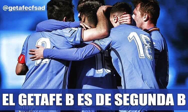 ヘタフェCFのインスタグラム：「Fiestaaa en getafe!! Nuestro Getafe B es de Segunda B!!!」