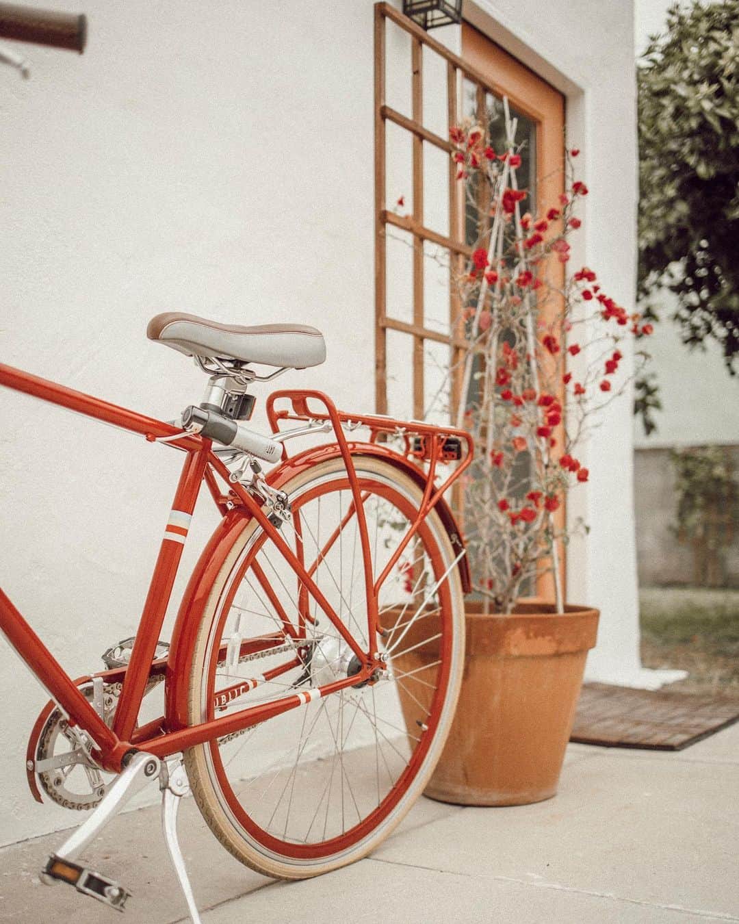 W E Y L I Eのインスタグラム：「Haven’t rode my bike since I left San Francisco! (as you can see my tire is flat 😂) Who remembers the biking vlogs back in the day?」