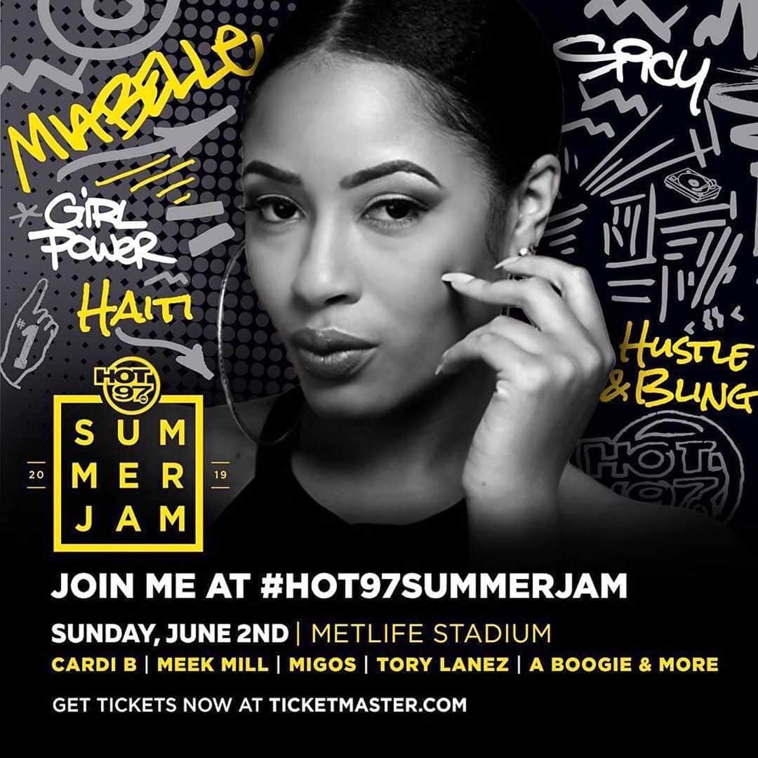ファンクマスター・フレックスのインスタグラム：「@miabellenyc x @hot97 !!!!!」