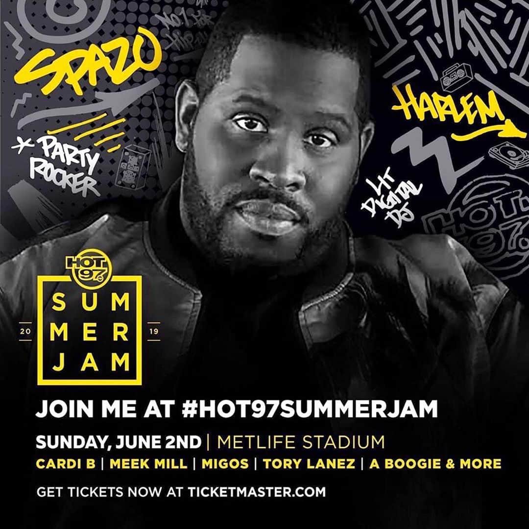 ファンクマスター・フレックスのインスタグラム：「@djspazo x @hot97」