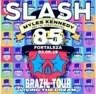 スラッシュさんのインスタグラム写真 - (スラッシュInstagram)「Tomorrow, June 3rd will be the last show of South America/Brazil tour in Fortaleza, Brazil! Yet, another city #SMKC has never played before. Can't wait, it's going to be a blast! RnFnR! iiii]; )'」6月3日 5時54分 - slash