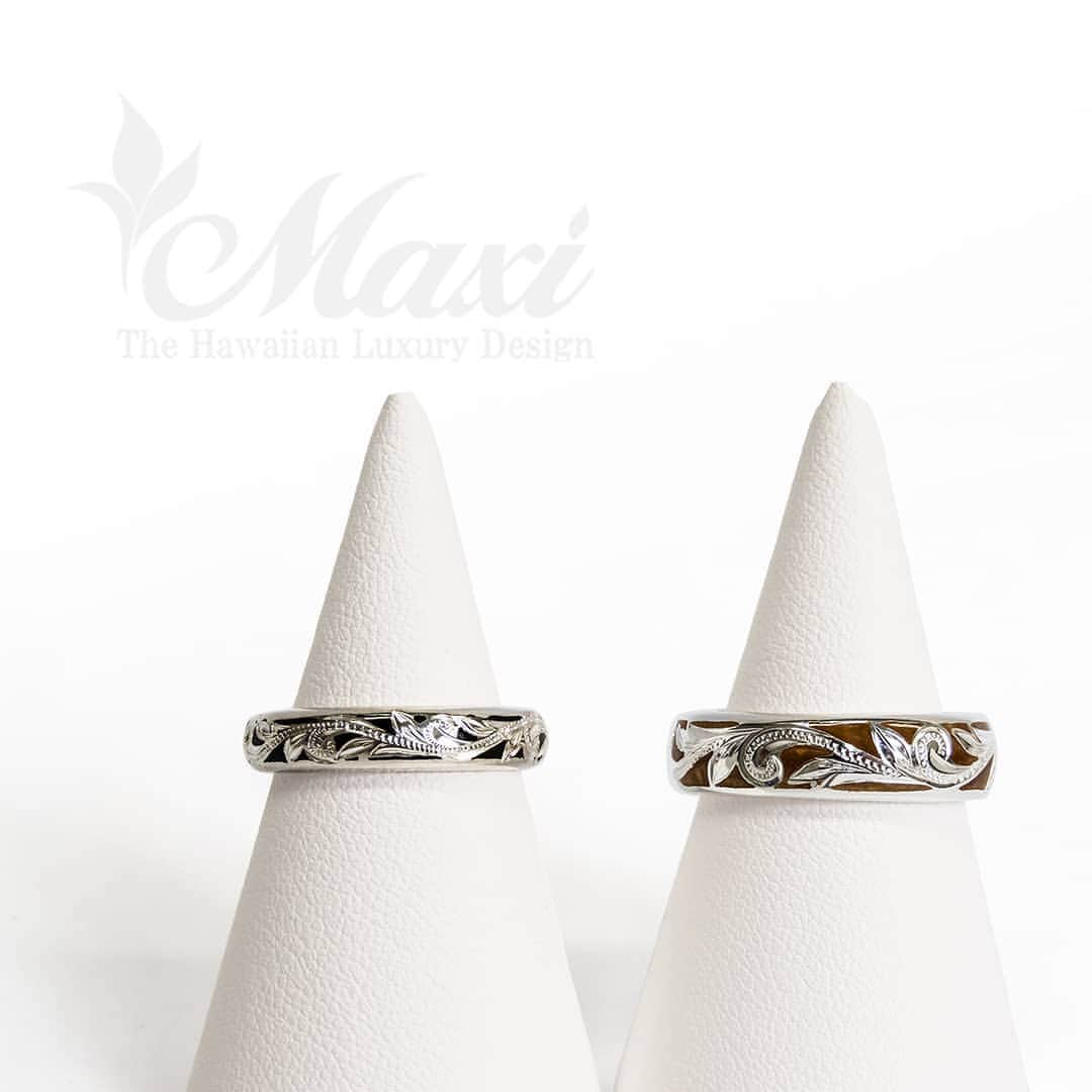 Maxi Hawaiian Jewelryさんのインスタグラム写真 - (Maxi Hawaiian JewelryInstagram)「4mm and 6mm width silver rings, Hawaiian traditional design on black and gold enameled background🌞🌴🌞🌴🤙✨ #maxi #maxihawaiianjewelry #hawaiianjewelry #hawaiianheirloom #engraving #hawaii #hawaiian #ring #enamel #マキシ #マキシハワイアンジュエリー #ハワイアンジュエリー #ハワイ #ハワイアン #リング #指輪 #エナメル  @maxi_press」6月3日 6時00分 - maxi_japan_official