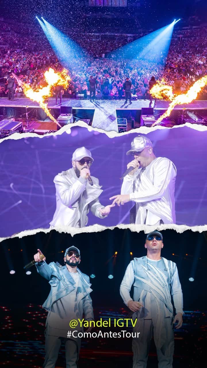 ヤンデルのインスタグラム：「#ComoAntesTour #Wisin #wisinYyandel #Yandel 🎶 #PorQueMeTratasAsi | / 🎥 @OscarMena」