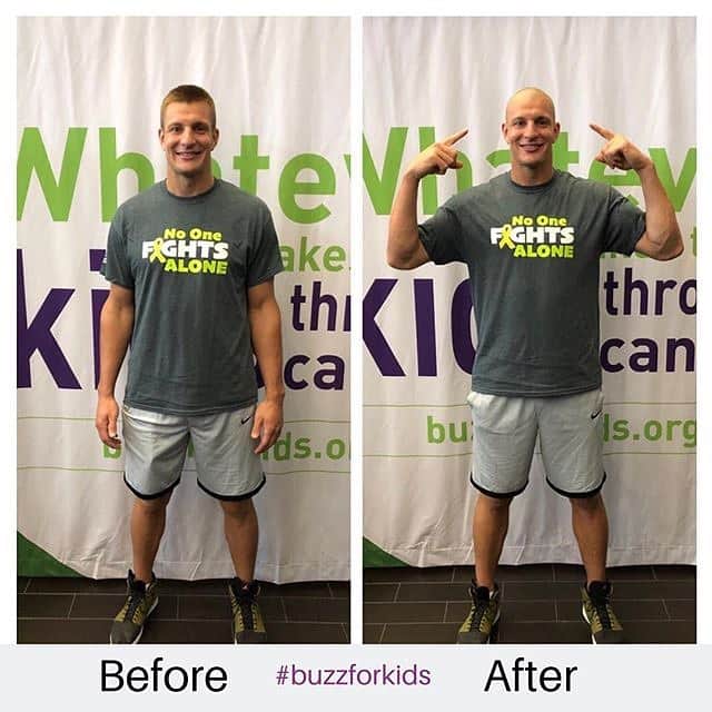 NFLさんのインスタグラム写真 - (NFLInstagram)「Always giving back. 8th time buzzing for kids with cancer!! @buzzforkids (via @gronk)」6月3日 8時05分 - nfl