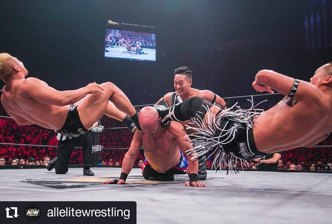 CIMAさんのインスタグラム写真 - (CIMAInstagram)「#AEW #OWE #SCU #STRONGHEARTS  #AEWDON #lasvegas」6月3日 8時27分 - supercima1115