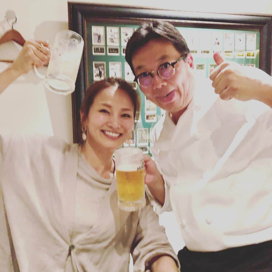 倉本康子さんのインスタグラム写真 - (倉本康子Instagram)「🌟 dancyu編集長の植野さんによる 不定期開催の"うえの食堂"に初潜入！ メニュー名は全てダジャレw 説明を聞いて大笑いし 食べてさすが！と感心の美味しさ こんなに美味しくて面白いディナーは 初めてだったー！ #うえの食堂 #植野編集長 #dancyu編集長 #ダジャレオンパレード #メニュー見てもちんぷんかんぷん  #１つだけわかったよ #槇原敬之III #ポークポーク離れていても」6月3日 10時39分 - yasuko_kuramoto_yakko