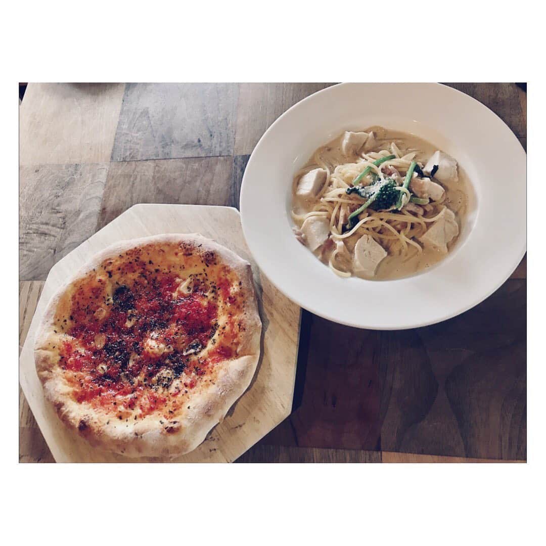 田中皓子さんのインスタグラム写真 - (田中皓子Instagram)「. ピザとパスタって 相性がいいのはどうしてなのか。」6月3日 10時48分 - kouko_0616