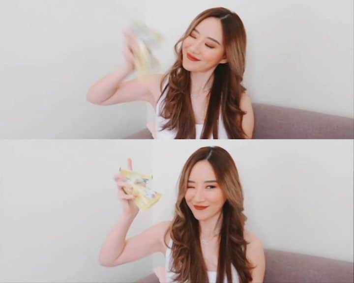 エリッサ・ヤマダのインスタグラム：「(Blooper at the end of the vid 🙃) Ha! Khaleesi @boluthecat doesn't have the power to ignore me anymore when I have #Temptations with me! All it takes is a shake! 😻💞 . Anyway, don't forget to use my discount code 'WHIS15EY' to get 15% off your #Temptations order on Shopee from 1-30 June 2019! #ShowUsYourShake」