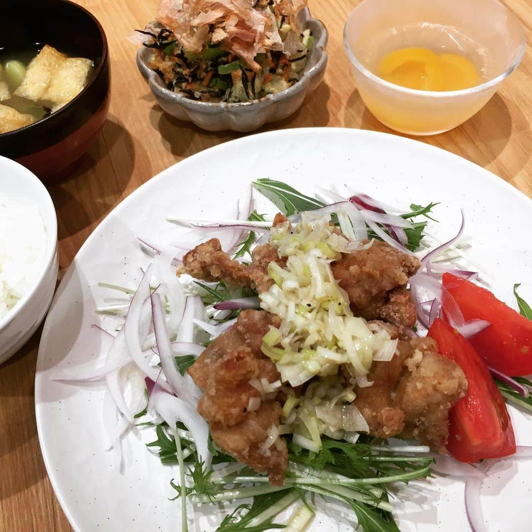 小柳津真由美さんのインスタグラム写真 - (小柳津真由美Instagram)「手作りご飯 塩ネギダレの唐揚げ  #手作りご飯 #塩ネギダレ #とりから #小柳津真由美」6月3日 21時25分 - mayumioyaizu