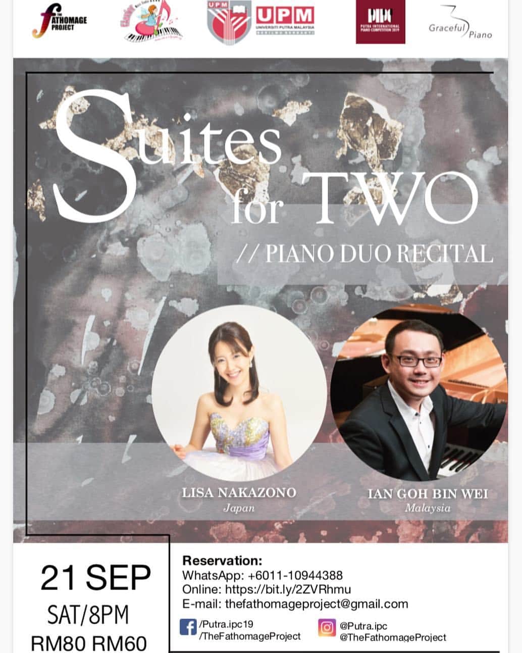 中園理沙のインスタグラム：「Happy to share with you all that I'll be having a piano duo concert with my good friend, Mr. Ian Goh @ian.goh64. He is a world-renowned musician who has devoted and contributed to the classical music education of the people in Malaysia. Looking forward to seeing you all in September 🤗 Check out the organizer's page @putra.ipc and @thefathomageproject ! 【Program】 Arensky: Suite No. 2  Rachmaninov: Suite No. 2  Bennett: Four piece Suite , etc. 皆様、こんばんは！以前、プトラ国際ピアノコンクールの審査員をさせて頂く事になった旨お知らせ致しましたが、今回はその続編です。この夏、私の友人であり、同じく審査員の1人であるピアニストGoh氏と、マレーシアにて2台ピアノコンサートをする事になりました😊Goh氏は、音楽留学から帰り母国マレーシアのクラシック界の発展に力を注ぐ第一人者でありながら、各国で活躍する音楽家です(英文の中にリンクを貼ってあります！) また現地で録画出来ましたら皆様にお届けしたいと思います😊 実は、この他にも良いご報告がありますので、情報解禁日までもう暫くお待ち下さいね🤗 ・・・ ※DMは使用しておりません。 ・・・ #piano #pianist #recital #concert #pianoduo #pianoduoconcert #putraipc #malaysia #pianolove #pianoforte #classicalpianist #musicians #lisanakazono #ピアニスト #钢琴家 #音乐会 #中園理沙」