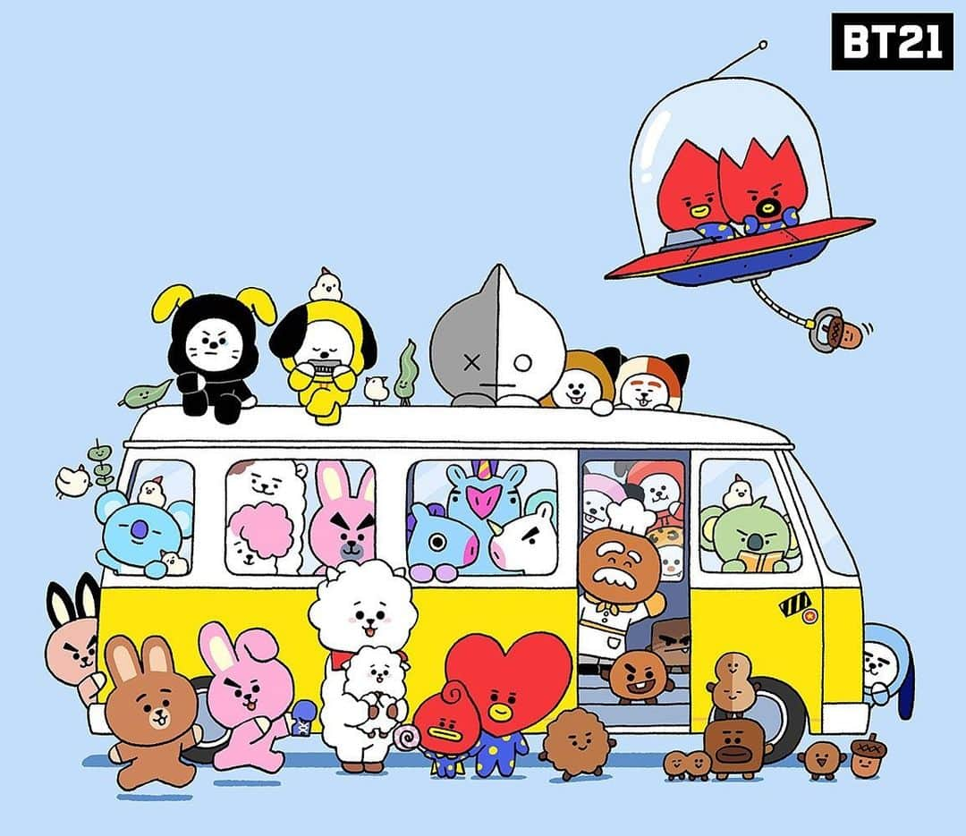 BT21 Stars of tomorrow, UNIVERSTAR!のインスタグラム