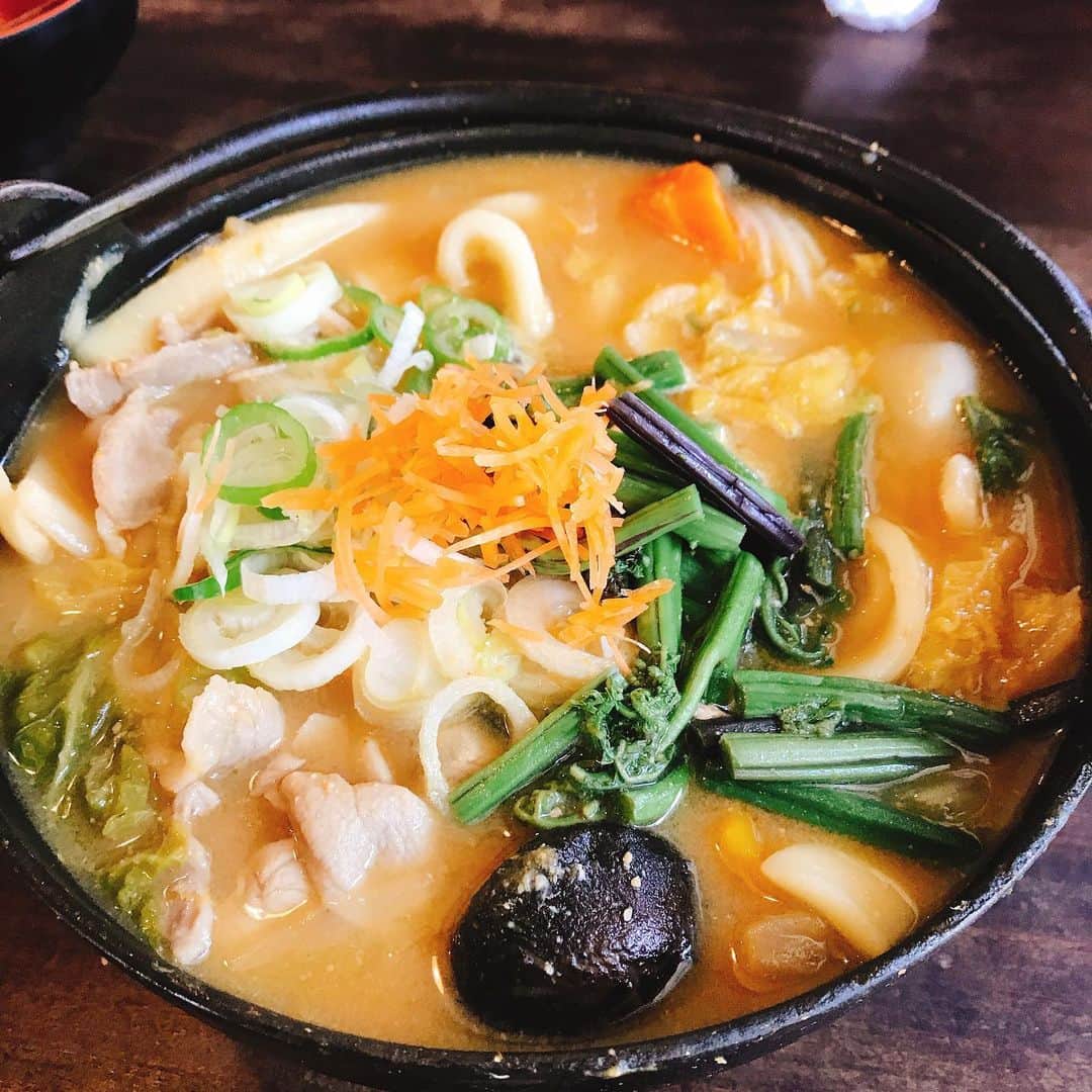階戸瑠李さんのインスタグラム写真 - (階戸瑠李Instagram)「お昼ご飯。 ほうとう。🍽」6月3日 14時55分 - ruriponta