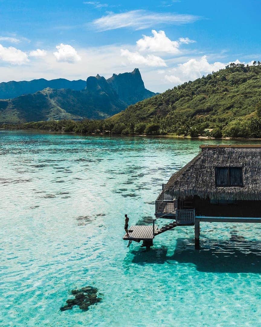 Discover Earthさんのインスタグラム写真 - (Discover EarthInstagram)「What better way to start off the week than to wake up in your own crystal clear paradise in French Polynesia ? 🏝 🇵🇫 Is this amazing place on your bucket list ? Who would you want to discover it with ? Tag them ! — 📍#DiscoverFrenchPolynesia — 📸 Photo by @jeremyaustiin」6月3日 15時23分 - discoverearth