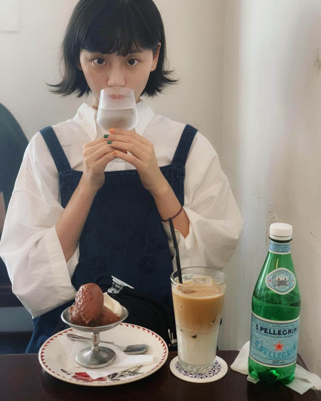 る鹿さんのインスタグラム写真 - (る鹿Instagram)「喫茶タイムー☕️🍰 #littlechef」6月3日 18時57分 - luluxinggg