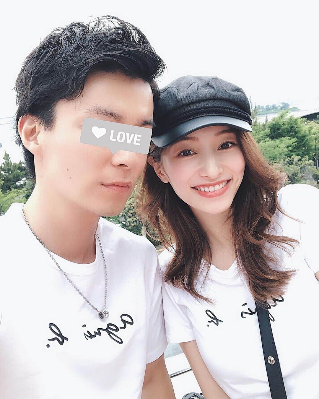 吉田理紗さんのインスタグラム写真 - (吉田理紗Instagram)「おそろい❤️🧡💛💚💙 #agnesb #仲仔 #笑」6月3日 19時02分 - yoshirisaa