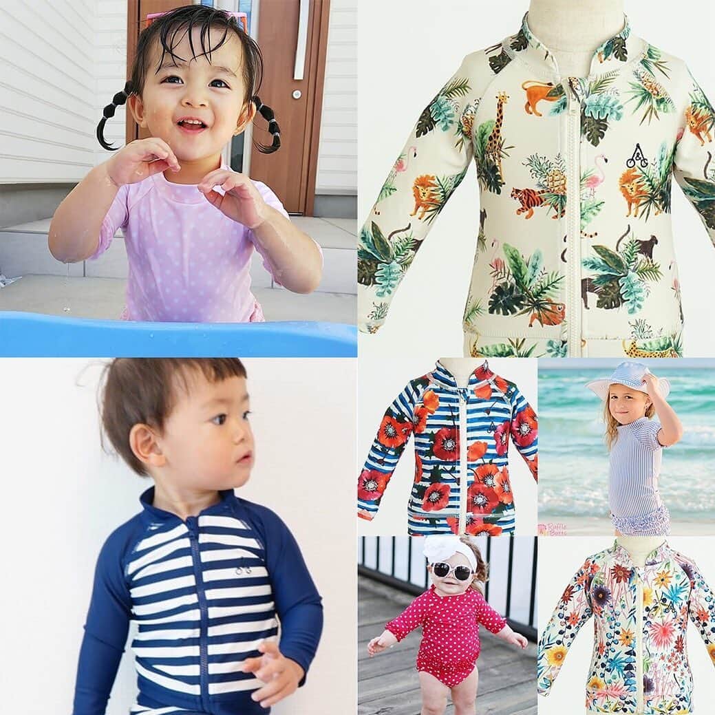 かわいいベビー服・子供服Babychuさんのインスタグラム写真 - (かわいいベビー服・子供服BabychuInstagram)「【プール開きはすぐそこ❗ラッシュガードを今すぐGET👙】 . ついに6月、今月からプールが始まる園児さん😉🍉 水着はもうGETしましたか👀❓ . 水着とセットで要チェックなのが、ラッシュガード☀ . お子さまのお肌は、とってもデリケート💦 短時間でも日焼けしやすいから、しっかり守ってあげなくちゃ💪💨 . 水着と同柄のおしゃれなラッシュガードもたくさん🎶 シンプルでお手持ちの水着と合わせやすいデザインもご用意👍🌈 . 人気カラーは在庫わずかとなっております💦 いますぐチェックしてくださいね～～💨💨💨 . べびちゅHPのおすすめ「水着特集」からGO👊💕 . . #水着 #ラッシュガード #オーシャンアンドグラウンド #oceanandground #べびちゅ #babychu #ig_kidsphoto #ig_babyphoto #かわいい #子供服 #ベビー服 #親バカ部 #女の子 #男の子 #娘 #息子 #赤ちゃん #ベビーコーデ #キッズコーデ #ベビーファッション #キッズファッション #出産祝い #baby #babychujp」6月3日 20時35分 - babychu2014