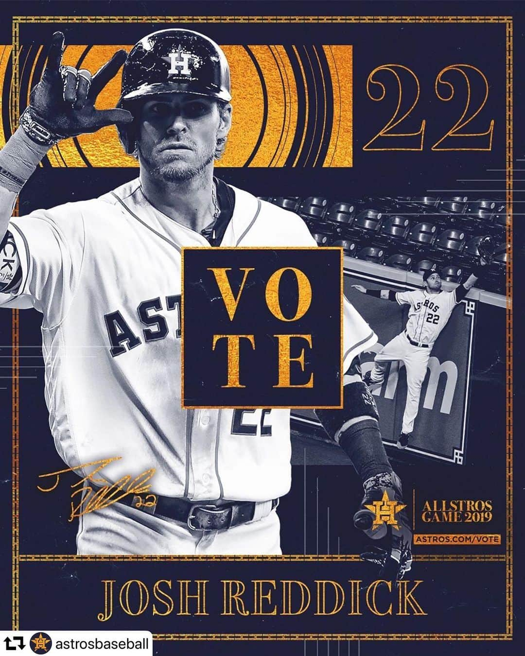 ホセ・アルトゥーベさんのインスタグラム写真 - (ホセ・アルトゥーベInstagram)「#repost @astrosbaseball ・・・ 🕷🕷🕷 #VoteReddick ➡️ Astros.com/Vote」6月4日 6時59分 - josealtuve27