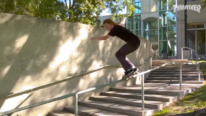 スラッシャーのインスタグラム：「From young buck to PRO AS FUCK. Watch @jackolson1’s journey on ThrasherMagazine.com 📡 @realskateboards」
