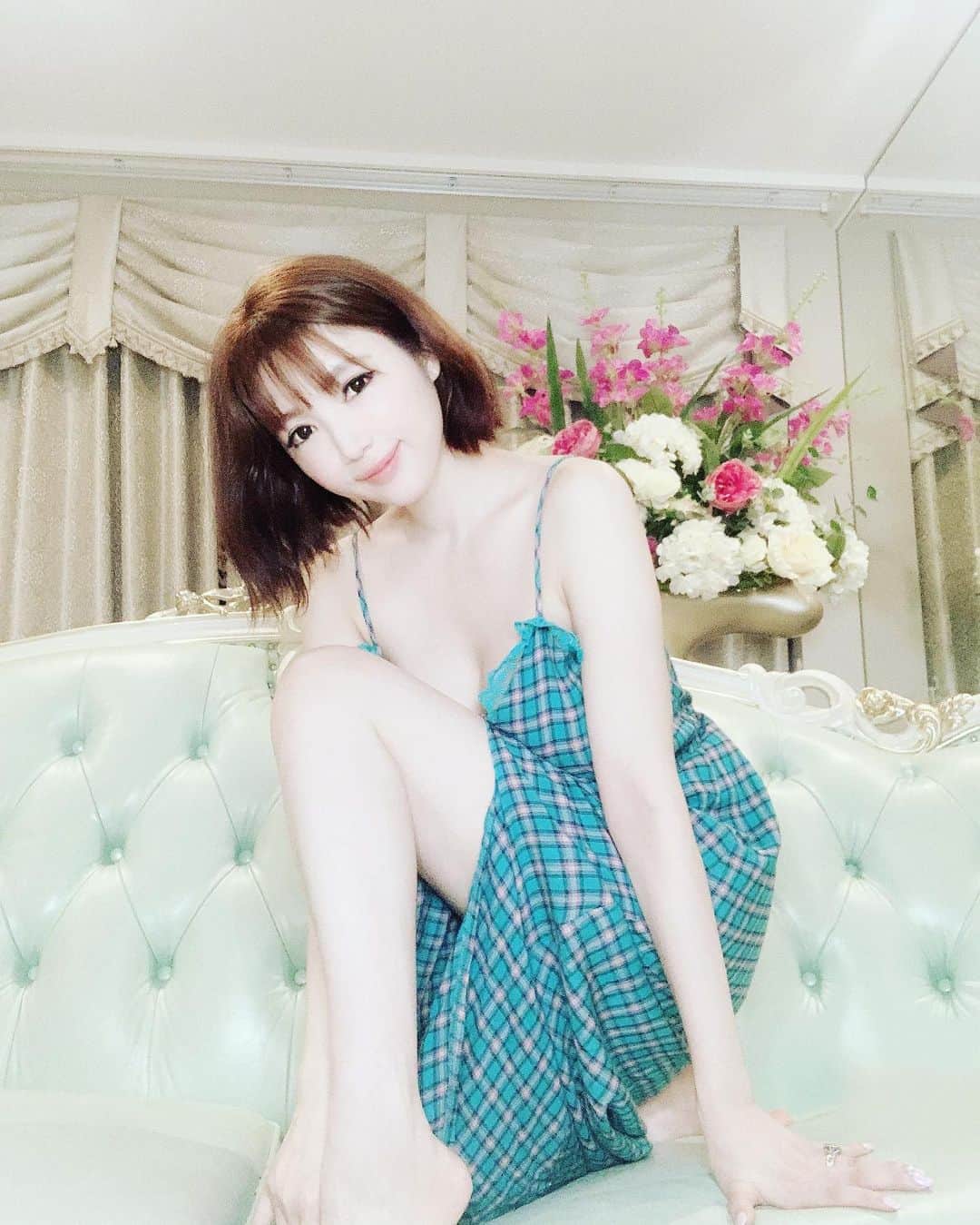 森下悠里さんのインスタグラム写真 - (森下悠里Instagram)「最近お気に入りの可愛いワンピ💓 - 全身うまく撮れなかったから また着た時に撮るね📸 - #ootd #fashion #instafashion #dress」6月3日 23時29分 - yuurimorishita
