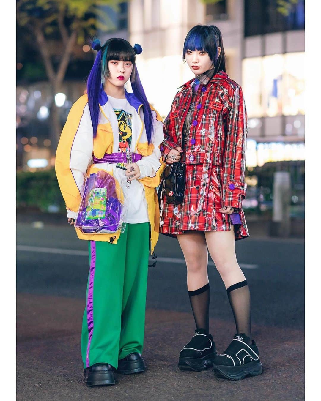 Harajuku Japanさんのインスタグラム写真 - (Harajuku JapanInstagram)「18-year-old Japanese fashion students Bien (@beepastell) and Kaeru (@kaeru_0921) on the street in Harajuku wearing fashion from RRR, UF9193, OY, Demonia, Pac-Man, Pinnap, WEGO, and Romantic Standard.」6月3日 23時44分 - tokyofashion