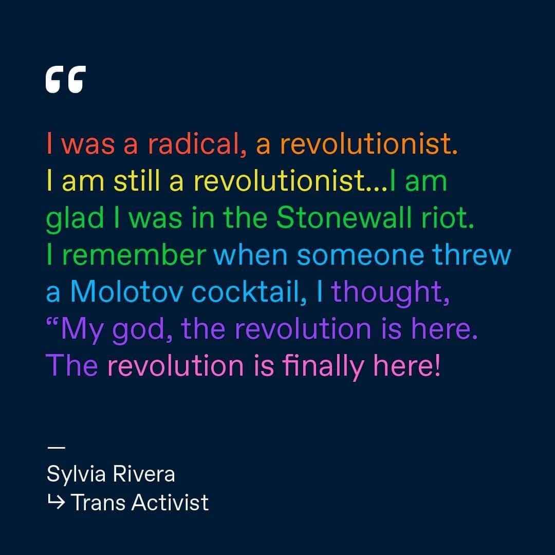 Tumblrさんのインスタグラム写真 - (TumblrInstagram)「Where it all started. Thank you Sylvia Rivera. #tumblrpride 🏳️‍🌈」6月4日 1時20分 - tumblr