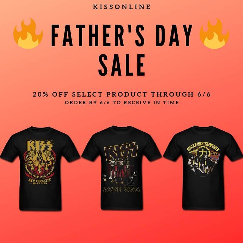 KISSさんのインスタグラム写真 - (KISSInstagram)「T-shirts your dad can rock out in on his special day. Shop the #KISS #FathersDay Sale! Link in bio」6月4日 1時52分 - kissonline