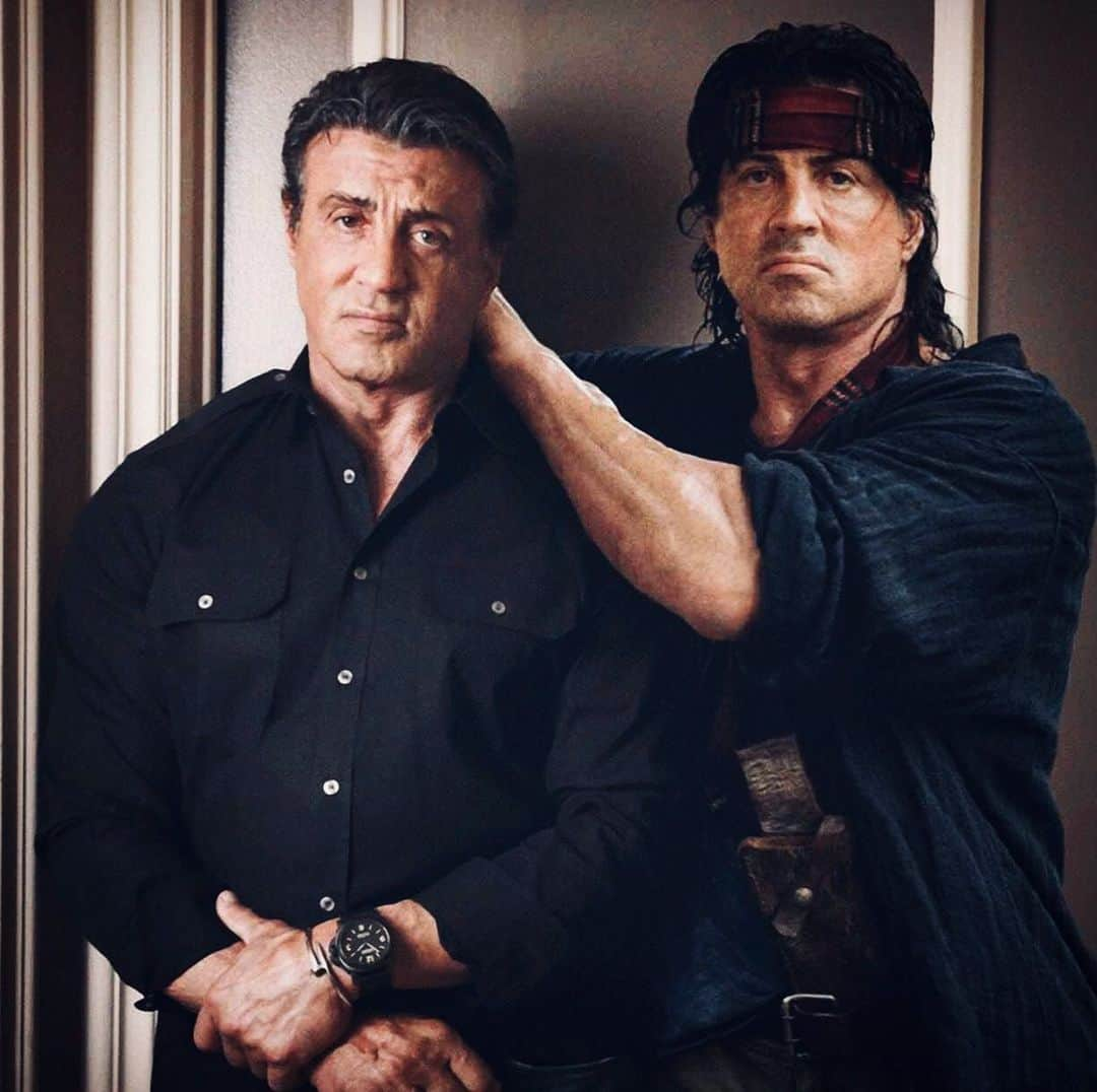 シルヴェスター・スタローンさんのインスタグラム写真 - (シルヴェスター・スタローンInstagram)「Very nice when old friends drop by ... Hope he’s a good mood ... #rambo5 @agentnickyc」6月4日 2時02分 - officialslystallone