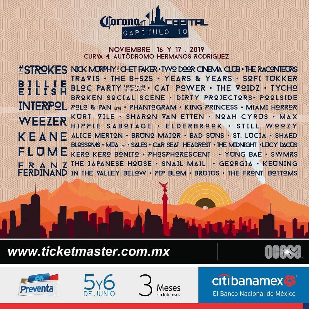 トラヴィスさんのインスタグラム写真 - (トラヴィスInstagram)「We’re playing @coronacapital Festival in Mexico this November! See you there!」6月4日 2時34分 - travistheband