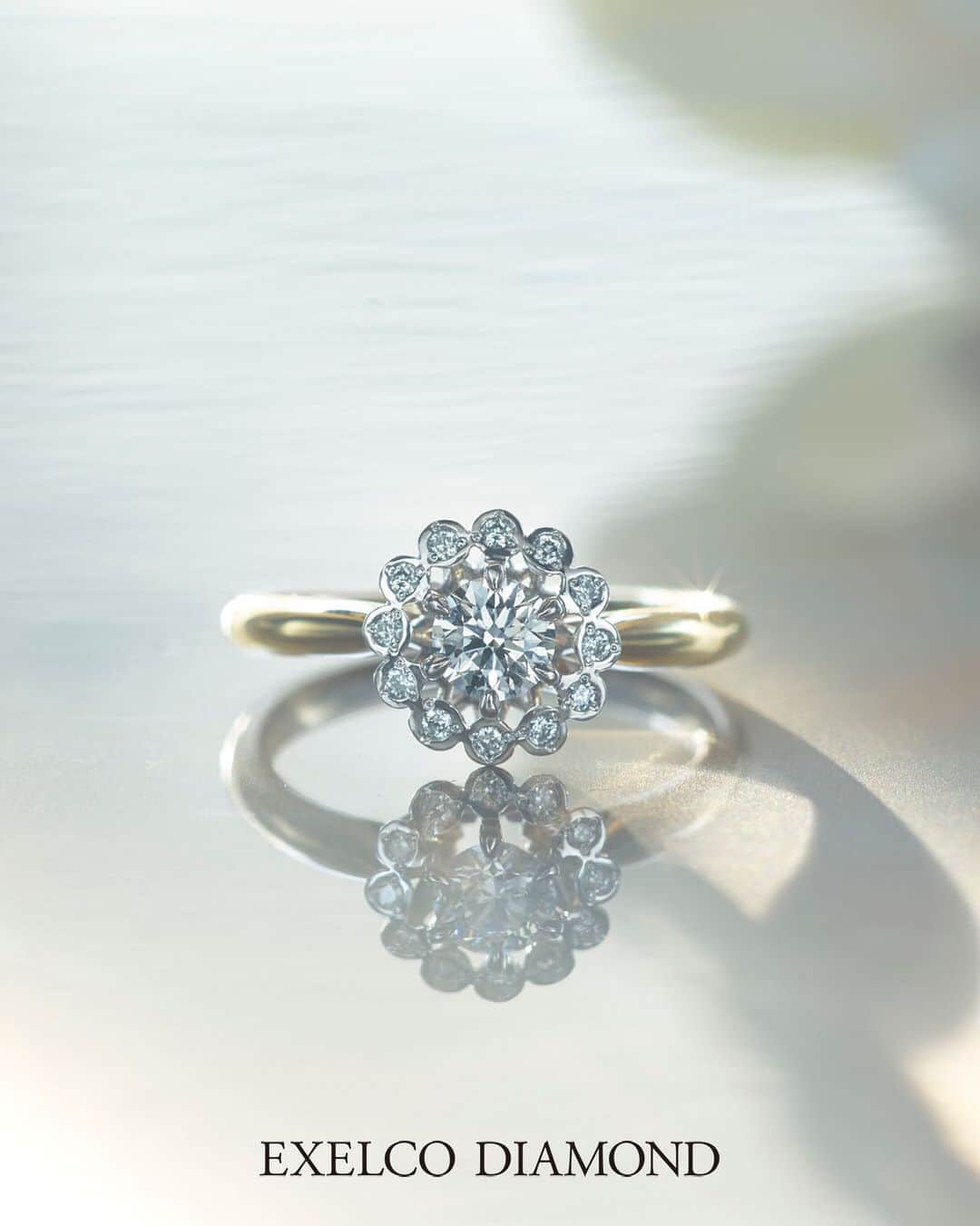 エクセルコ ダイヤモンド 婚約指輪♔結婚指輪のインスタグラム：「. EXELCO DIAMOND Engagement Ring Collection . Plaisir〝プレジィール〟 喜びに満ちた輝きを。 一本でも華やかな指元を演出してくれます。 税抜 320,000円〜  他にも多数ご用意しております。公式HPをご覧ください。 * 店舗一覧 東京本店/盛岡店/仙台店/新潟店/青山店/町田マルイ店/横浜店/みなとみらい店/大宮店/ 宇都宮店/高崎店/静岡店/浜松店/金沢店/長野店/松本店/名古屋本店/大阪店/ 梅田店/京都店/神戸店/広島店/福岡店/ヒルトン福岡シーホーク店/小倉店/博多店/長崎ハマクロス411店/熊本店 * #エクセルコダイヤモンド　#exelcodiamond * *」
