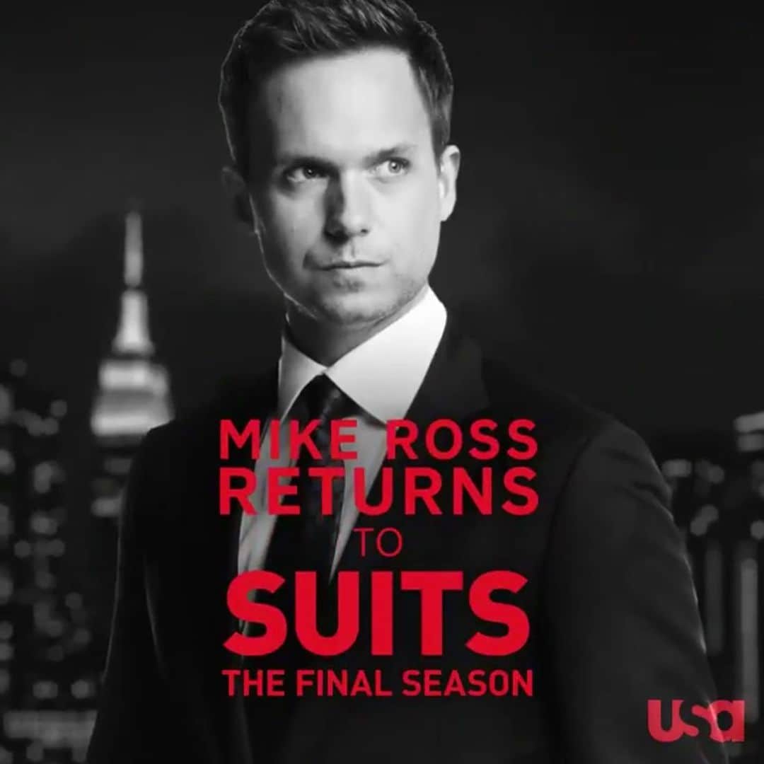 のインスタグラム：「Go time. Very excited to head back into the fray one last time. Thanks to the fans for keeping the flame alive and to Mr.Aaron Korsh for welcoming me back.」