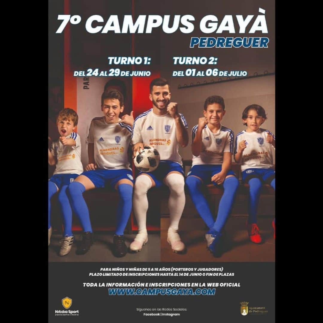 ホセ・ルイス・ガヤのインスタグラム：「¡¡Nos vemos este verano en @campusgaya !! ⚽☀ . Toda la información e inscripciones en campusgaya.com . ¡¡No te lo puedes perder!!」