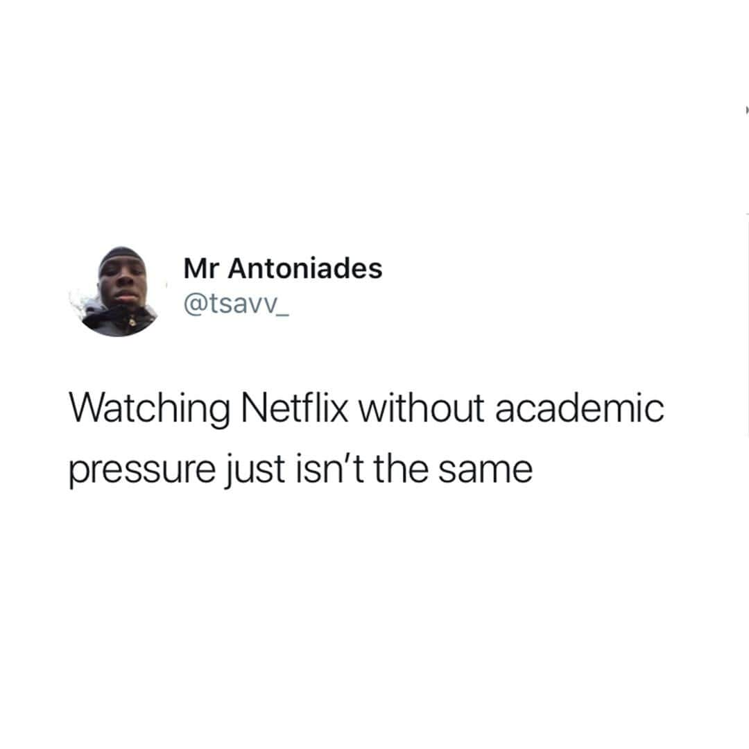 9GAGさんのインスタグラム写真 - (9GAGInstagram)「I watch most series when I'm under lots of pressure⠀ #studying #procrastination #9gag」6月4日 4時00分 - 9gag