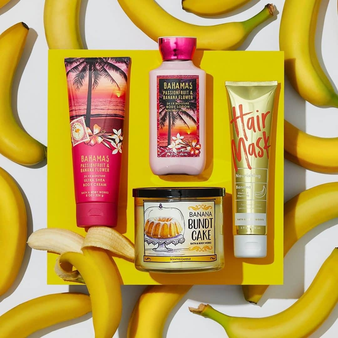 Bath & Body Worksさんのインスタグラム写真 - (Bath & Body WorksInstagram)「We're all about bananas, B-A-N-A-N-A-S! Drop a 🍌 if you're loving banana-scented everything this Summer!」6月4日 4時00分 - bathandbodyworks