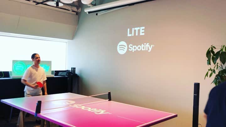 井澤惇のインスタグラム：「Spotify Japanで遊んできたよっ！負けたけど！熱い試合だった！」